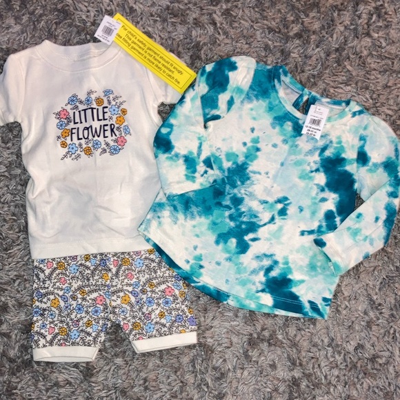 Lot 12-18 months girls gap shirt and 2 pcs old navy sleep shirts set baby gap - Picture 1 of 6